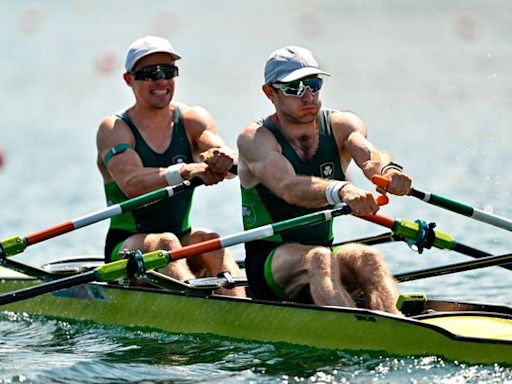 Olympic champions Paul O’Donovan and Fintan McCarthy ease into men’s lightweight double sculls semi-final