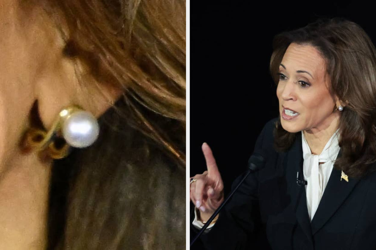 There's A Wild Conspiracy Theory That Kamala Harris Was Wearing "Audio Earrings" During The Debate, And Yeah, No She Wasn't