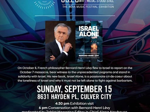 A Voice Calls Out In The Silence: Bernard Henri Levy’s “Israel Alone”