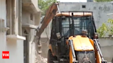 House belonging to Atiq Ahmed's sister-in-law bulldozed in UP's Prayagraj | India News - Times of India
