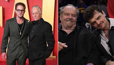 Famous dads and their lookalike sons – Michael Douglas, Rob Lowe, Jack Nicholson, more