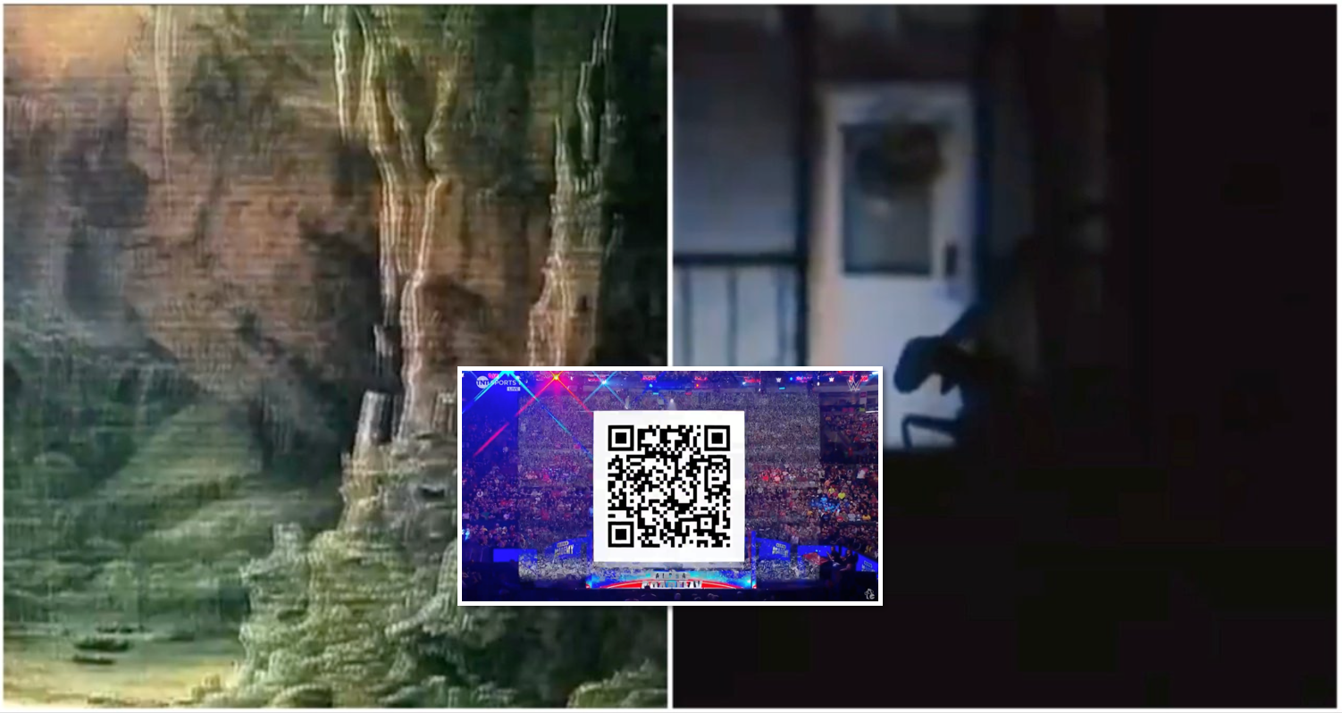 The QR code that appeared on WWE Raw took you to a very creepy video