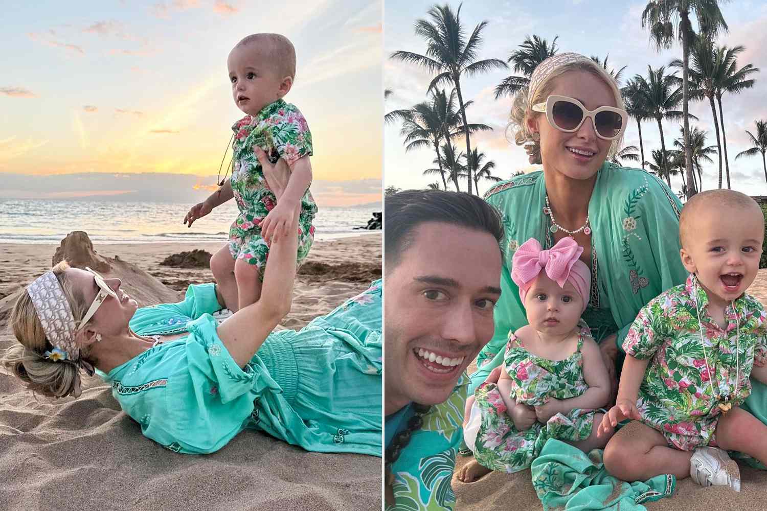 Paris Hilton Shares Sweet Photos of Daughter London and Son Phoenix in Matching Ensembles During Family Vacation to Hawaii