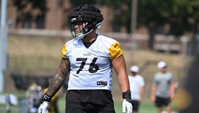 Steelers training camp: Rookie OT Troy Fautanu takes reps at guard
