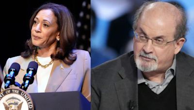 "I'm Right In 1,000% In For Her" :Salman Rushdie Supports Kamala Harris