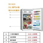 SAMPO聲寶 95公升 單門小冰箱 SR-N10 ( 溫控 / 護欄 / 層架 零件材料) 含運價