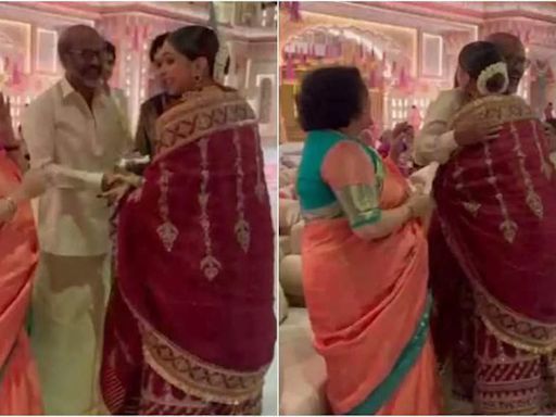 Anant Ambani and Radhika Merchant wedding: Mom-to-be Deepika Padukone greets Rajinikanth and his wife Latha with a warm hug | Hindi Movie News - Times of India