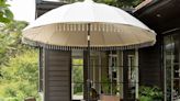 Stylish Dunelm parasol provides 'amazing shade’ at ‘excellent value for money'