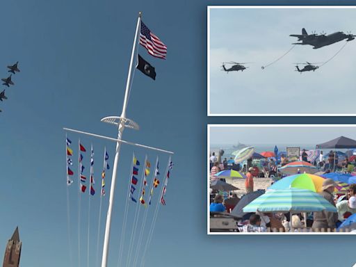 Blue Angels’ rehearsal draws record crowd of 106K ahead of Jones Beach air show