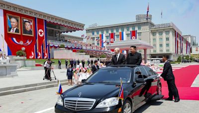 Putin and Kim Jong Un celebrate new partnership with elaborate ‘gift-off’ in North Korea