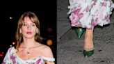 Ivy Getty Goes Wild in Snakeskin Kitten Heels at Carolina Herrera’s Good Girl Perfume Party