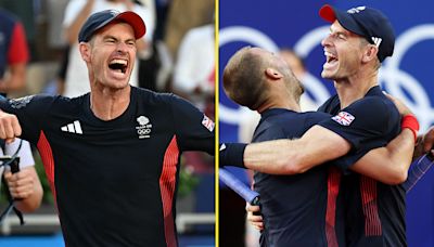 New footage shows Andy Murray and Evans' wild celebrations after comeback win