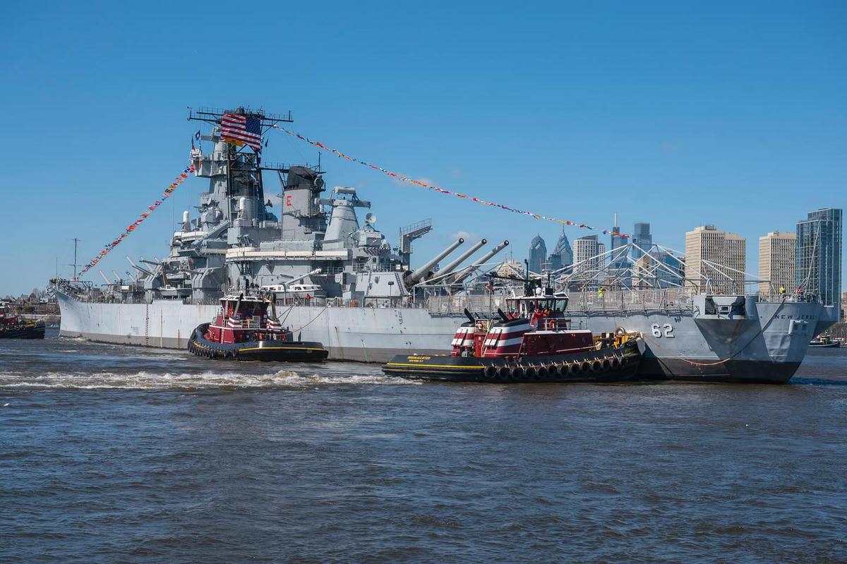 Legendary battleship returns to Camden after historical dry dock