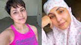 Hina Khan expresses faith in divine, prays wearing burqa as she battles with stage 3 breast cancer - View PIC