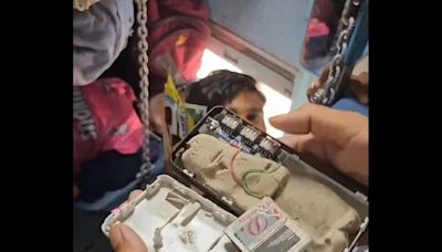 'Scam 2024': Man caught selling mud-filled fake power banks on train, video viral