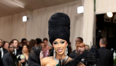 Cardi B’s Met Gala Ball Gown Is So Big, It Swallowed the Steps of the Met