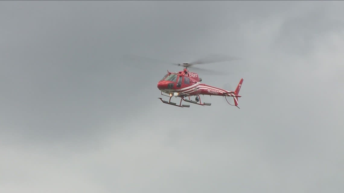 Erie County Sheriff's use Air 1 used to locate a missing person