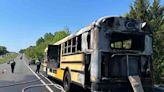 School bus fire in Fairfax County; driver makes it out