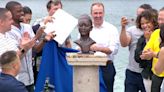 Olympic gold medalist Suni Lee surprised with bronze bust of herself in Phelan Regional Park