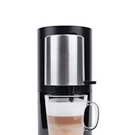Brews one cup of coffee at a time Uses pre-packaged coffee pods or capsules Convenient and easy to use Variety of flavors and strengths available