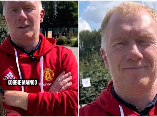 Paul Scholes picks Kobbie Mainoo over Class of '92 teammate when ranking Man Utd midfielders