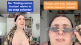 Becca Butcher posts about life with radically asymmetrical breasts. She's helped thousands with the rare condition feel seen, but it's also put her under enormous pressure.