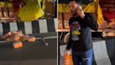 Pathetic! Man With i-Phone And Karma Tshirt Steals Soft Drinks After Consignment Truck...