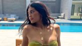 Kylie Jenner Serves Poolside Sexiness in Sizzling Strapless Bikini - See The Photos!