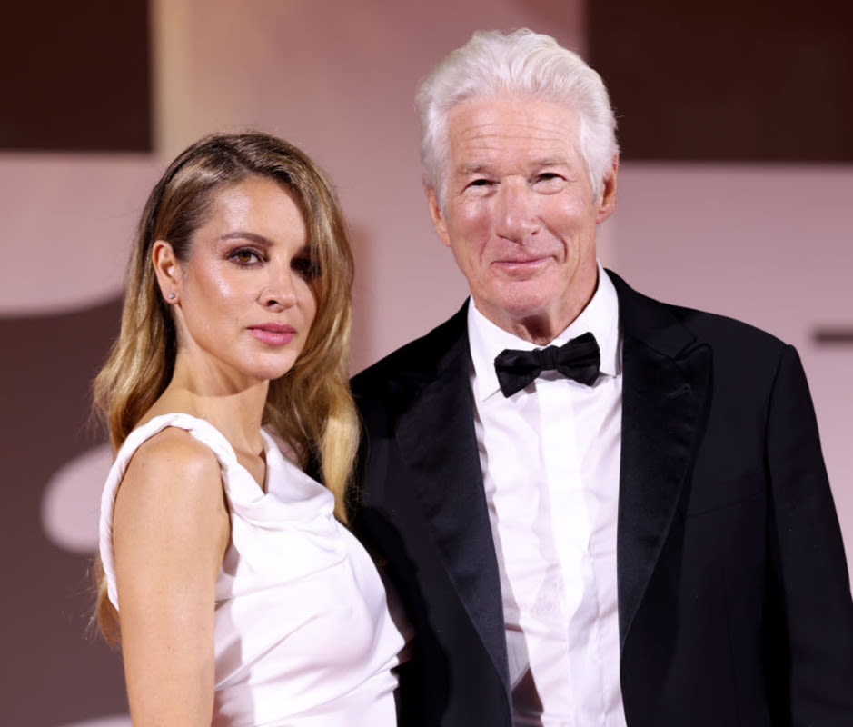 Richard Gere Literally Bows Down to Wife Alejandra Silva in Glamorous Red Carpet Photos