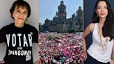 Laisha Wilkins, Pati Chapoy, Laura Zapata y otros famosos que apoyaron la Marea Rosa