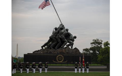 Tuesday Sunset Parade at Marine Corps Memorial