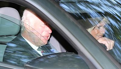 King Charles drives Camilla to church service near Balmoral