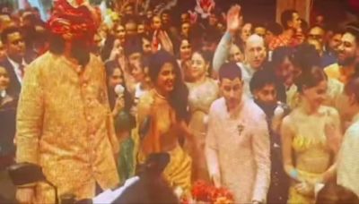 Priyanka Chopra dances like there's no tomorrow at Anant Ambanis baraat; Ranveer Singh, Arjun Kapoor and others light up the celebrations - watch videos