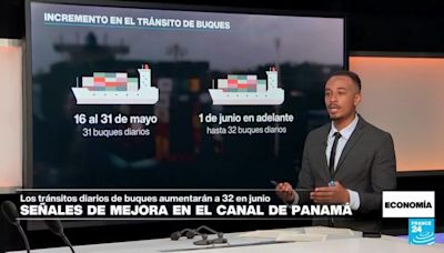 Economía - Canal de Panamá eleva de 27 a 31 el tránsito diario de buques tras mejoría en el nivel de agua