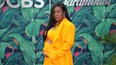 Uzo Aduba Debuted Her Baby Bump in a Creamsicle-Colored Power Suit