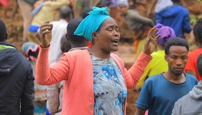 Desperate search in Ethiopia for landslide survivors