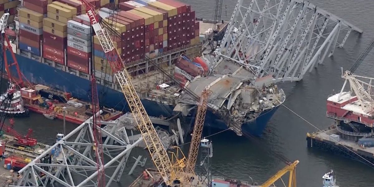 Crews prepare for controlled demolition as cleanup continues at bridge collapse site