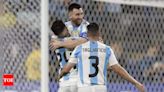 Argentina ride on Lionel Messi's 109th goal to enter Copa America final with a win over Canada | Football News - Times of India