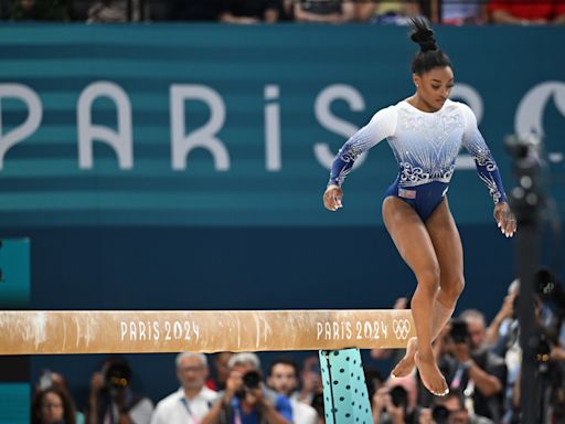 Paris Olympics: Simone Biles stumbles on balance beam, fails to medal