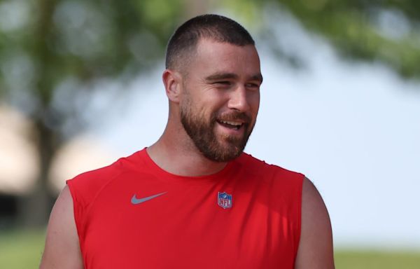 Fans Declare Travis Kelce's New Look at Training Camp Is a 'Taylor Swift Glow Up'