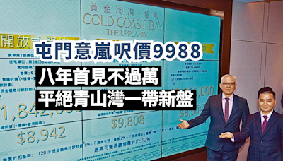 屯門意嵐呎價9988 八年首見不過萬 折實入場184萬 平絕青山灣一帶新盤