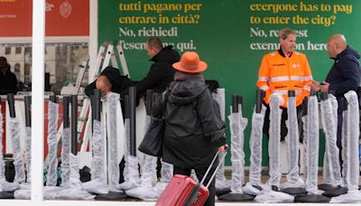 Venice tests a 5-euro entry fee for day-trippers as the city grapples with overtourism