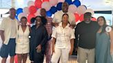 Magic Johnson on vacation with wife Cookie and Samuel L. Jackson