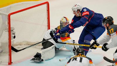 US routs Germany and Bedard scores twice as Canada wins opener at ice hockey worlds