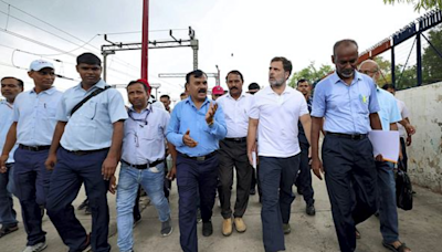 Rahul Gandhi’s New Delhi Railway Station visit sparks controversy over loco pilots’ meeting