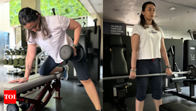 Namrata Shirodkar inspires fans with an intense workout reel | - Times of India