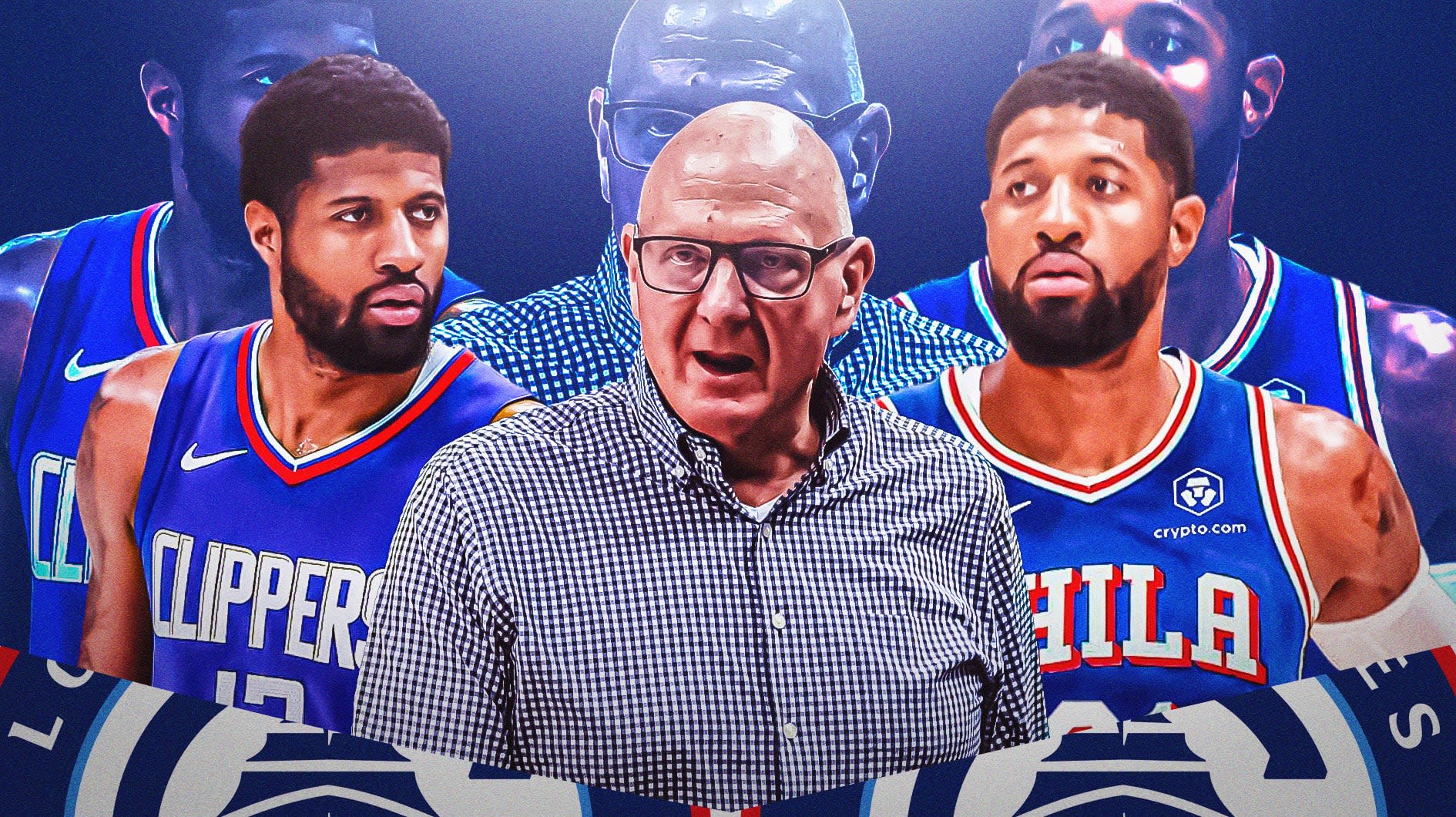 Steve Ballmer Reacts To Paul George Leaving For Sixers