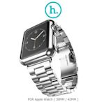 --庫米--HOCO Apple Watch (38mm / 42mm) 守護者電鍍殼+格朗鋼錶帶-三珠款 銀色款