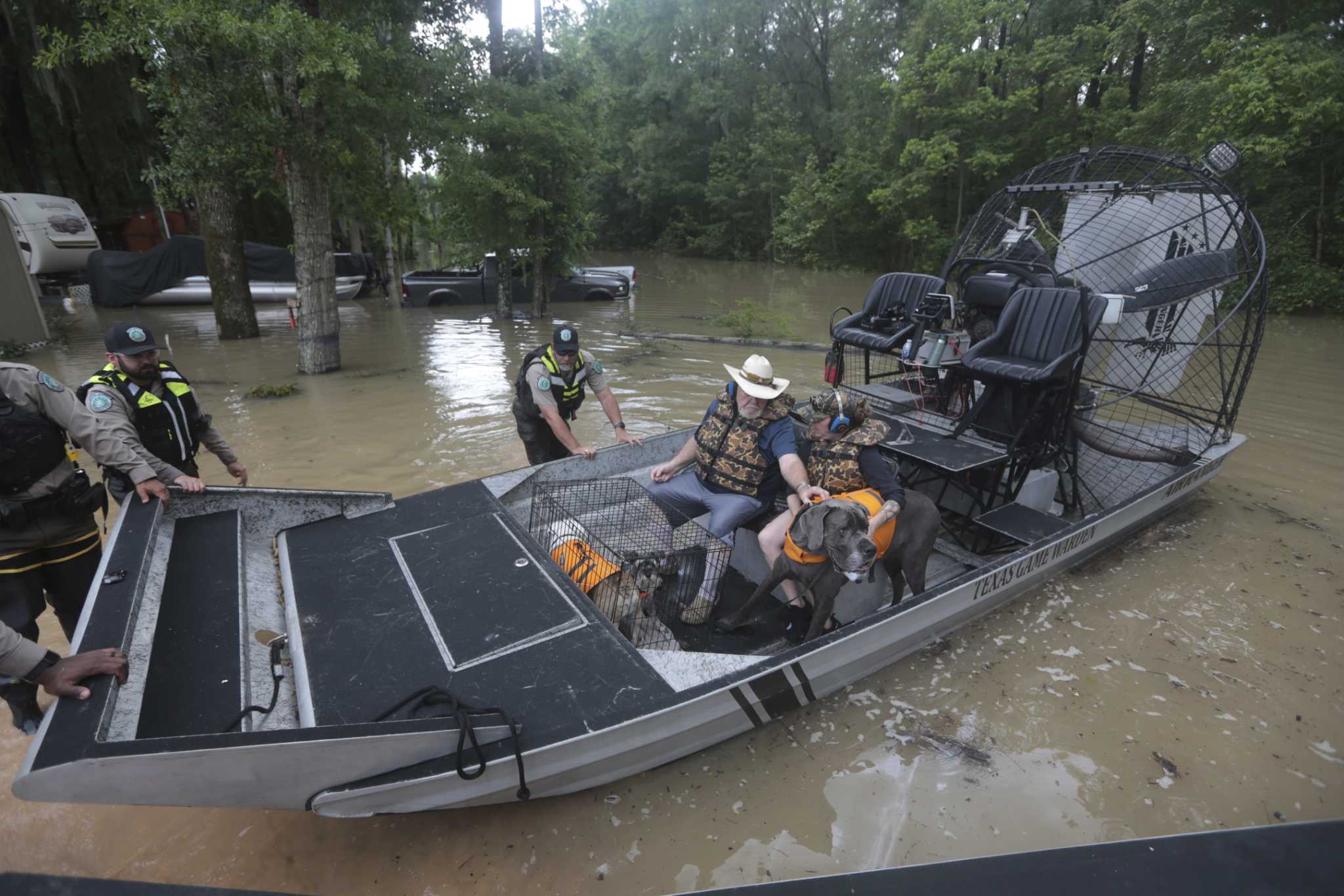 Hundreds rescued from flooding in Texas as waters continue rising in Houston