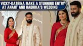 Katrina Kaif and Vicky Kaushal make a stunning entrance at Anant-Radhika's wedding.
